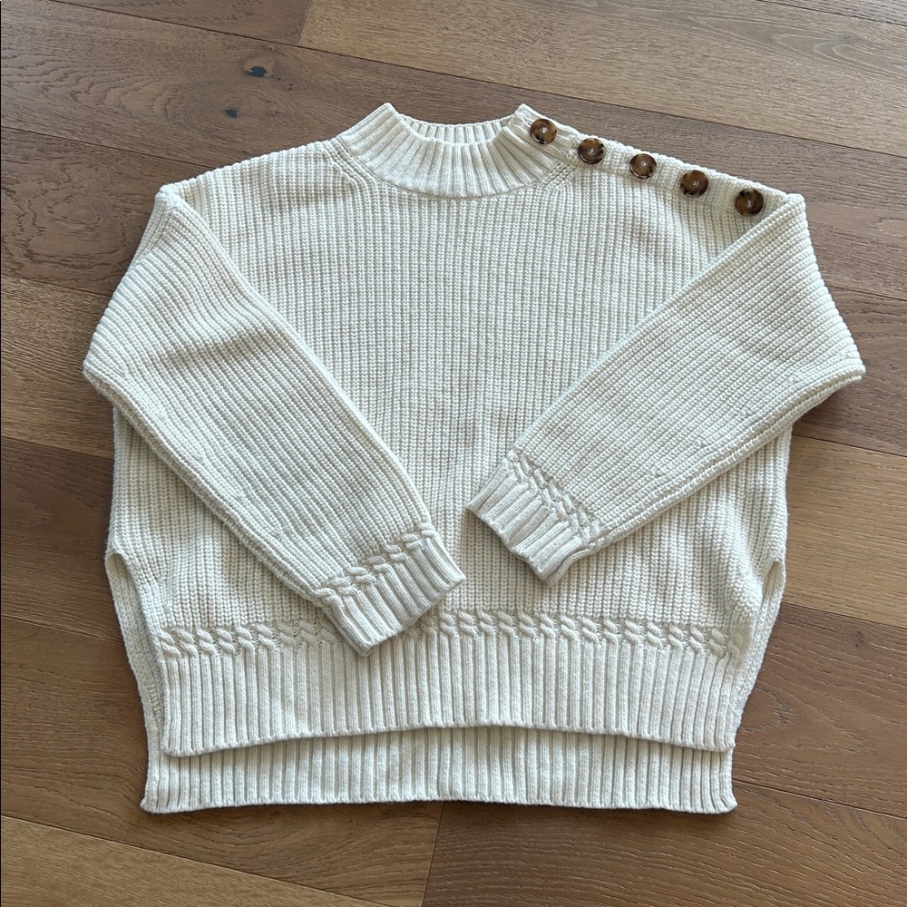 Sezane Darius Jumper Ecru - Size S